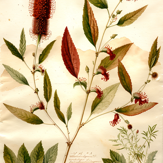 Ilustración botánica de Hierba del cáncer