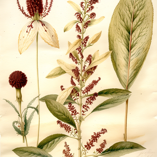 Ilustración botánica de Quelite