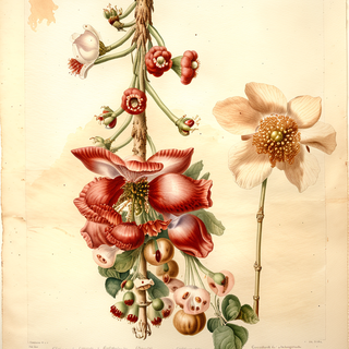 Ilustración botánica de Bala de cañón