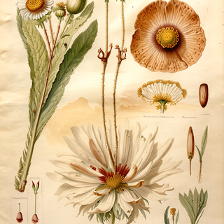 Ilustración botánica de Frailejón