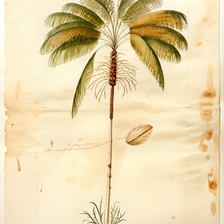 Ilustración botánica de Açaí