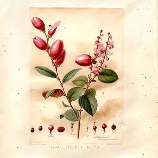 Ilustración botánica de Toronjil de altura